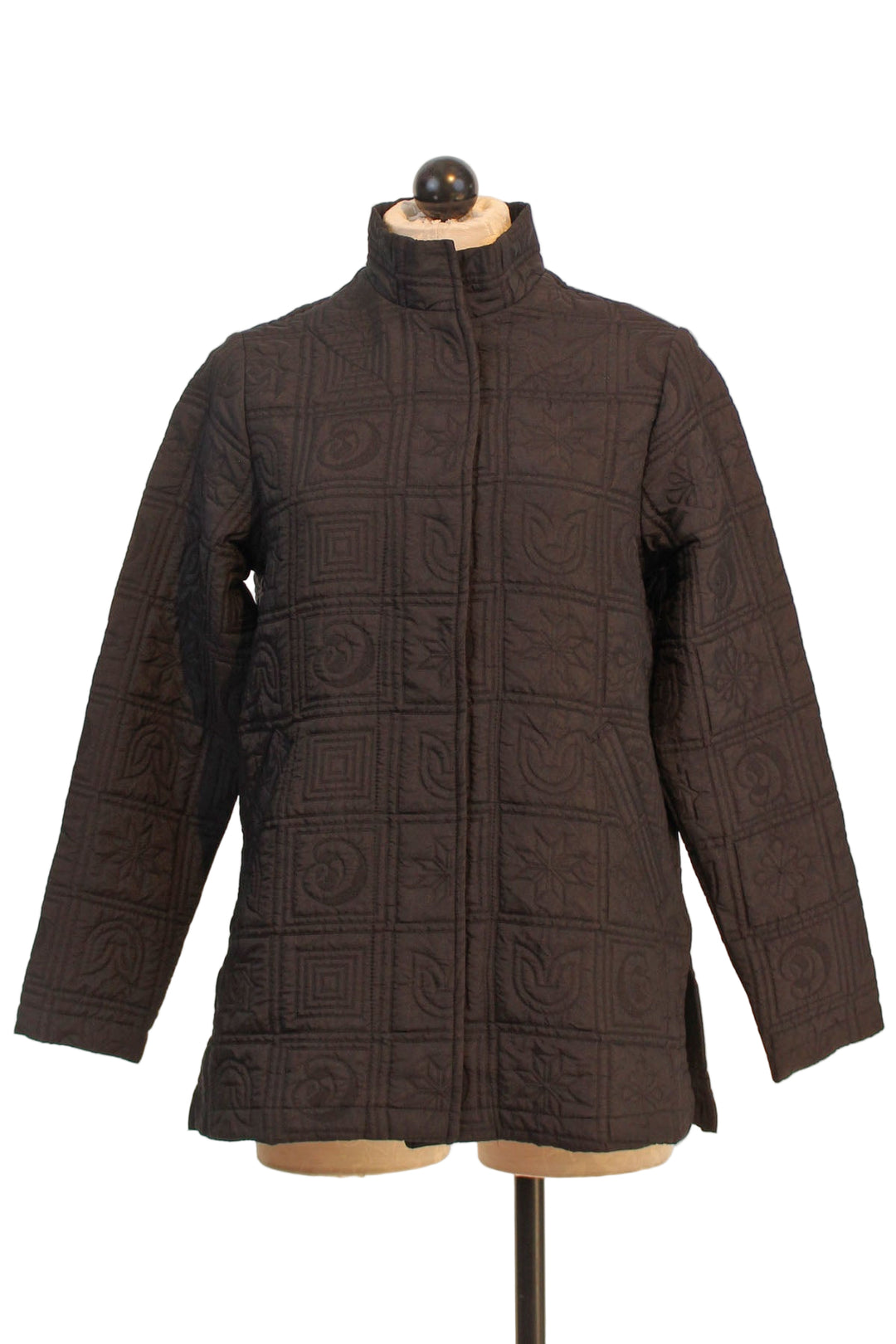 Sylvia Jacket by Kozan with quilted Zodiac pattern