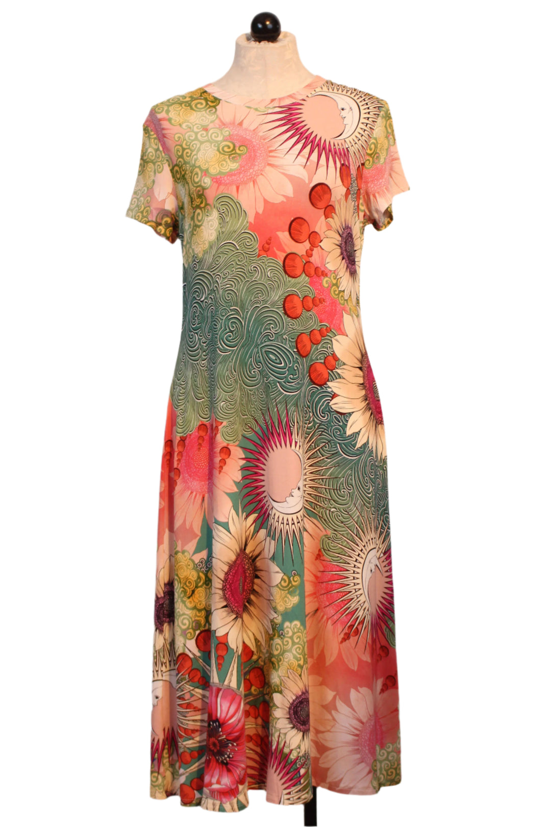 The Janie Favorite Cap Sleeve Dress by Johnny Was in the Emily Print