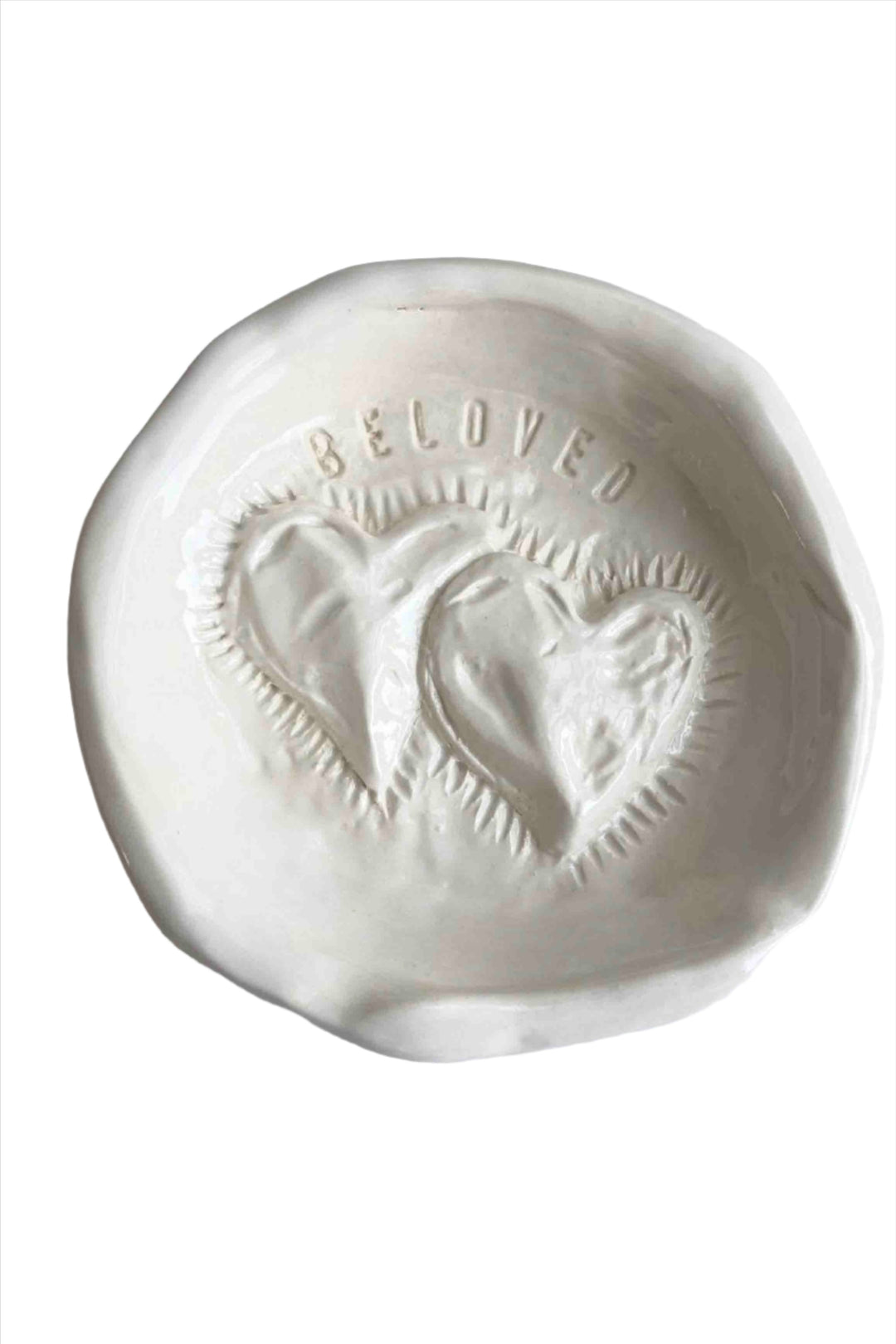 Glazed Ceramic Clay Beloved Treasure Dish by Waxing Poetic