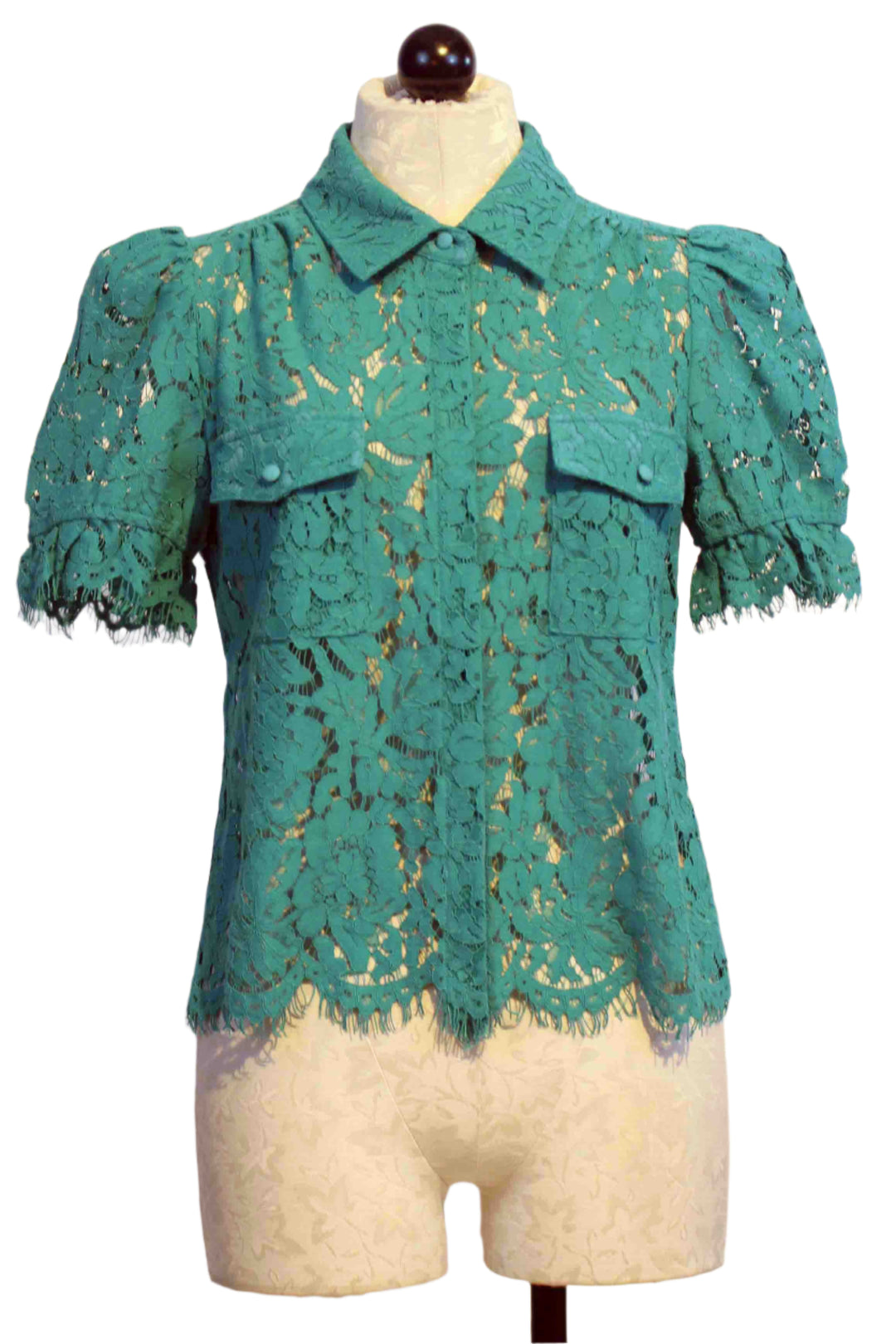 Topaz colored Mina Lace Shirt by Generation Love