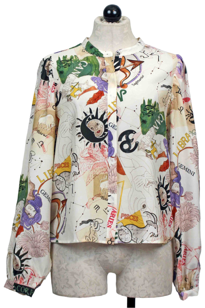 Tysen Blouse by Marie Oliver in a Zodiac Print