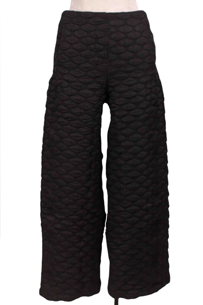 Black Bubble Quilted Pants by Alembika