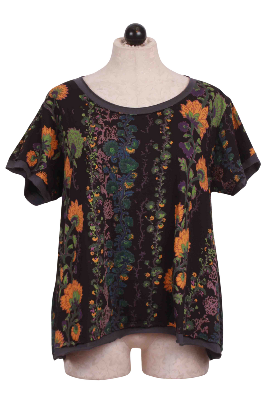 Floral Vine Print Margie Top by Little Journeys