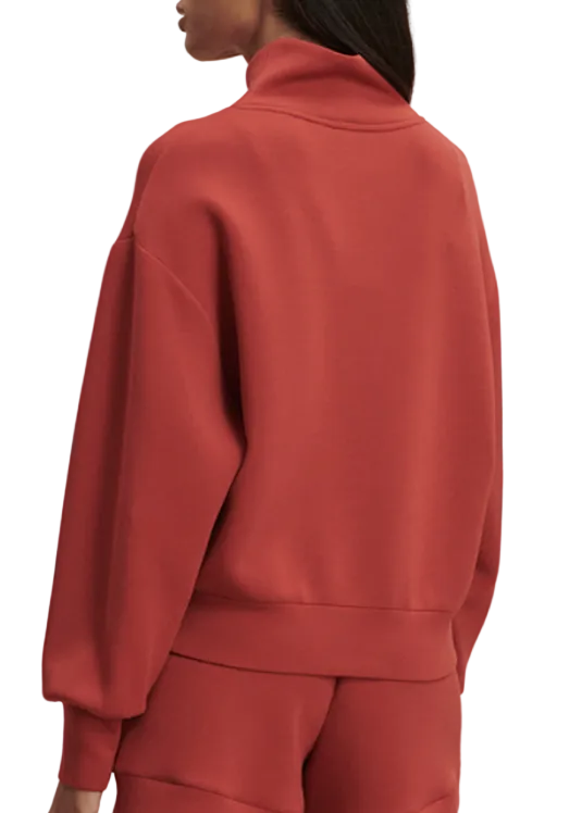 back view of model wearing The Davidson Sweat in Bossa Nova by Varley