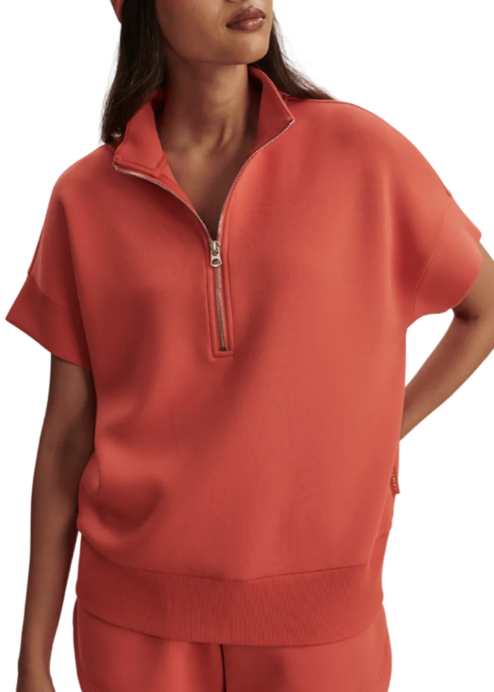 The Richie Short Sleeve Sweat by Varley in Summer Fig