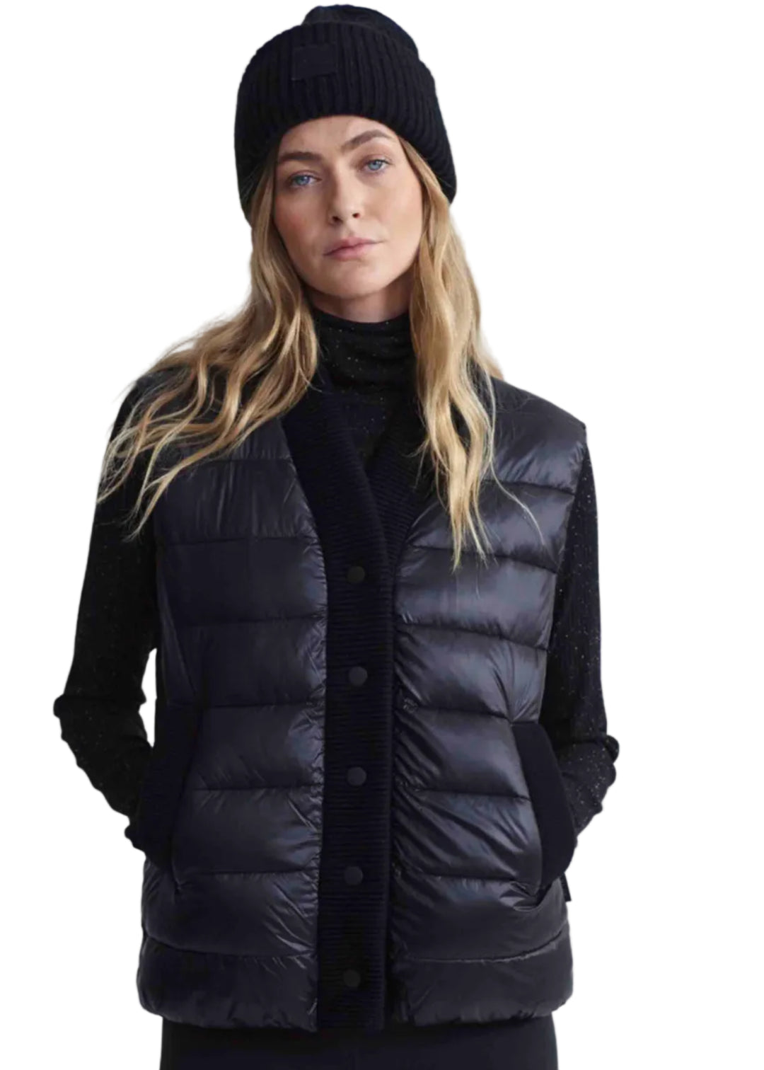 Black Colwyn Combo Boxy Gilet by Varley