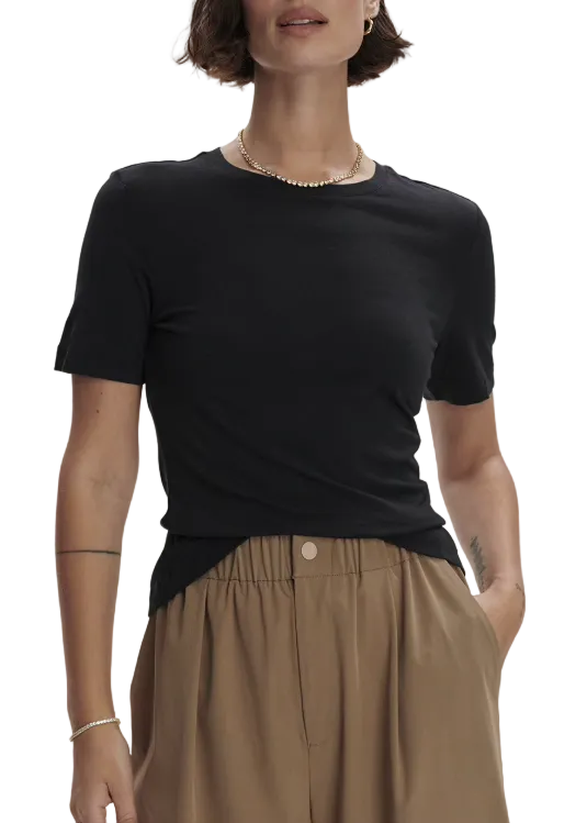 Black Regina Fitted Tee by Varley