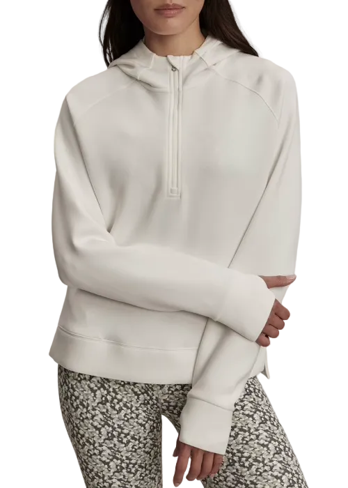 Snow White Hooded Karo Half Zip Midlayer by Varley