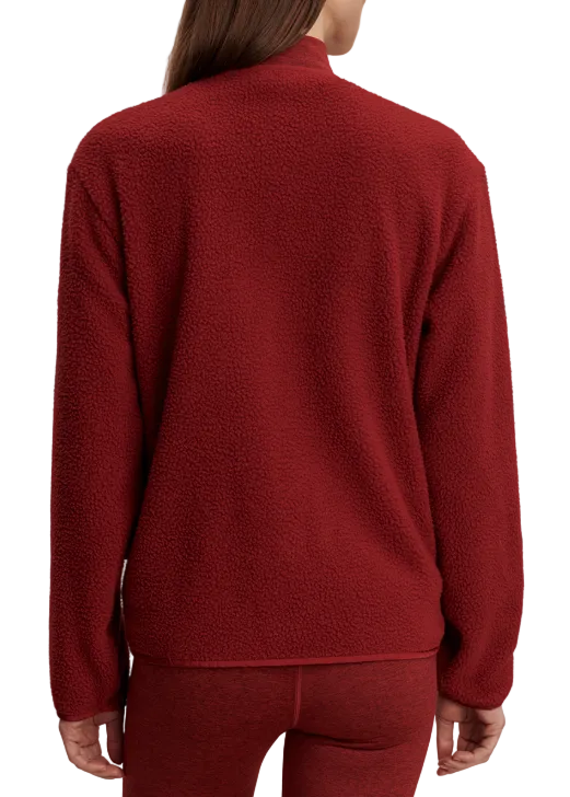 Red Dahlia Marina Collarless Fleece by Varley 