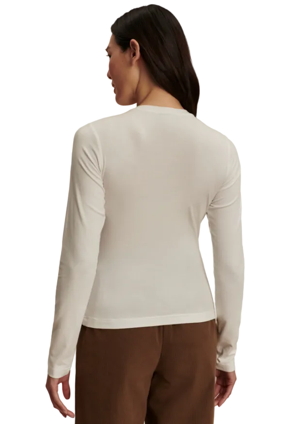 back view of Edna Long Sleeve Fitted Tee by Varley