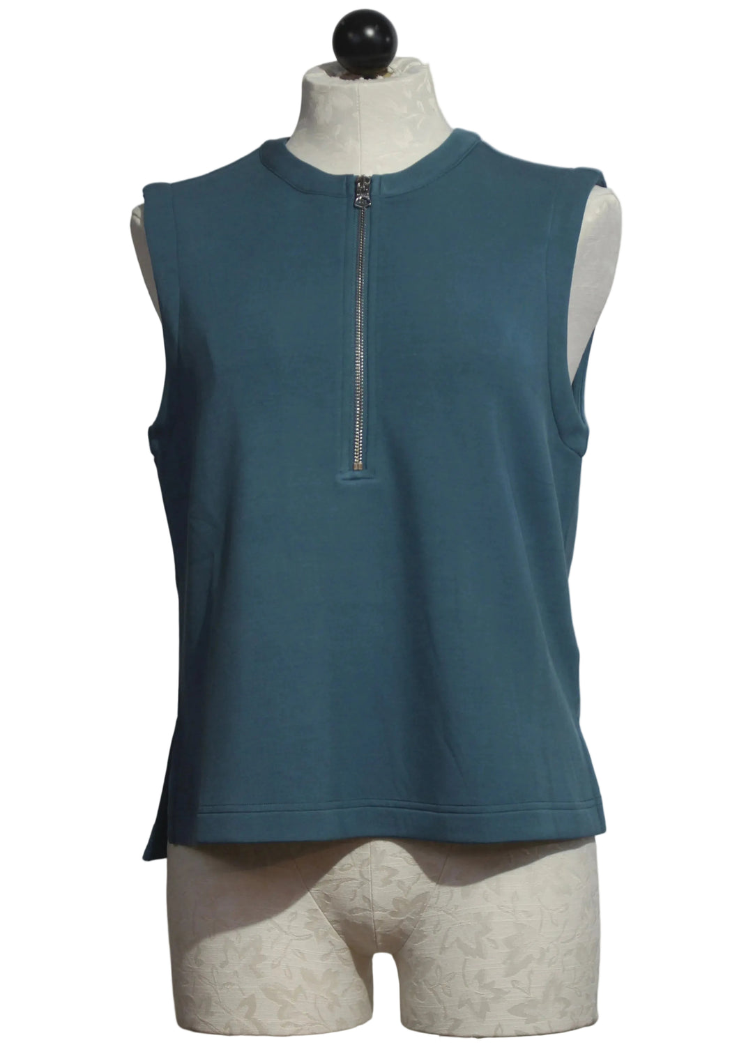 Simmons Half Zip Tank by Varley in Mallard Blue