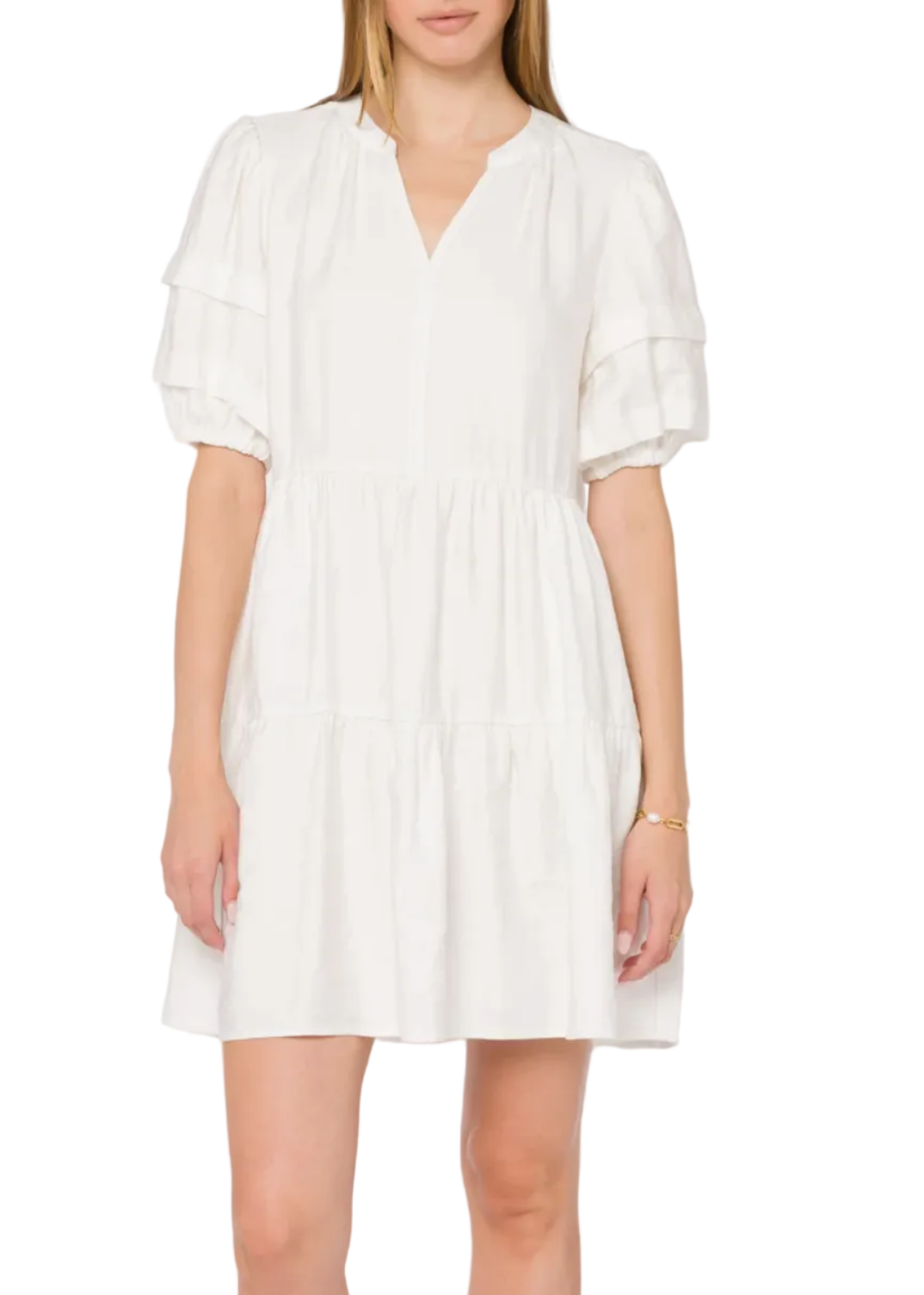 Melita Optic White Dress by Velvet Heart 