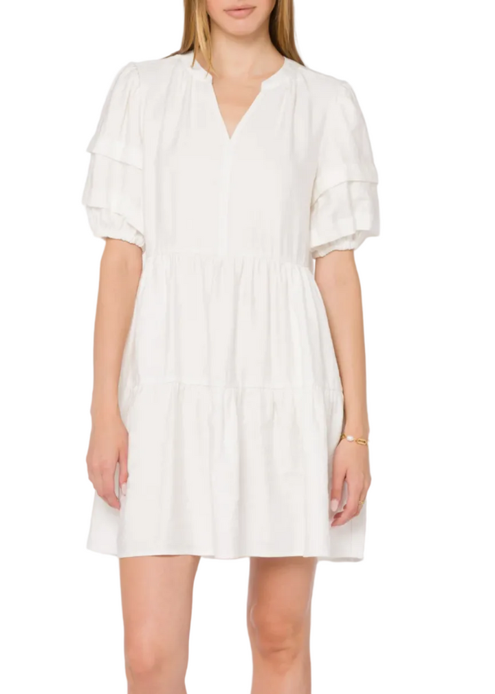 Melita Optic White Dress by Velvet Heart 
