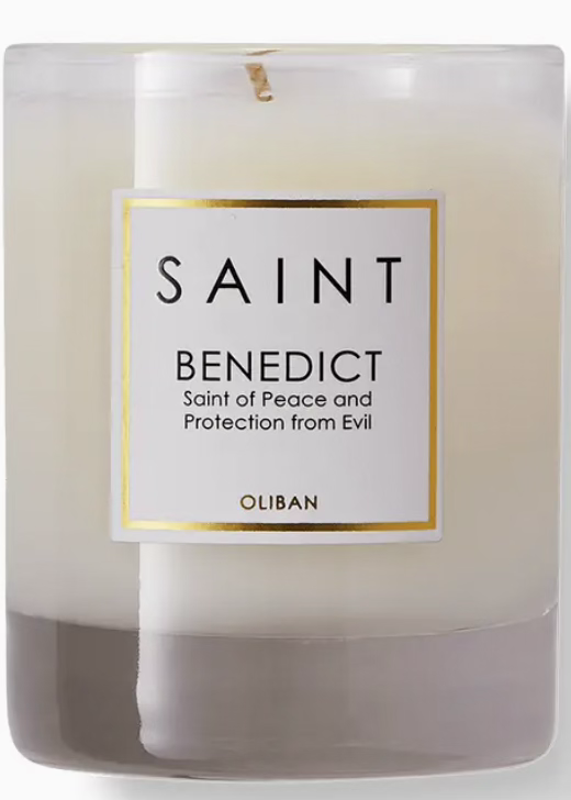 Saint Benedict Votive Candle by Saint