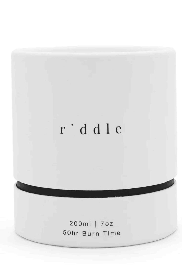 other side of box Ex Candle by Riddle Oil 