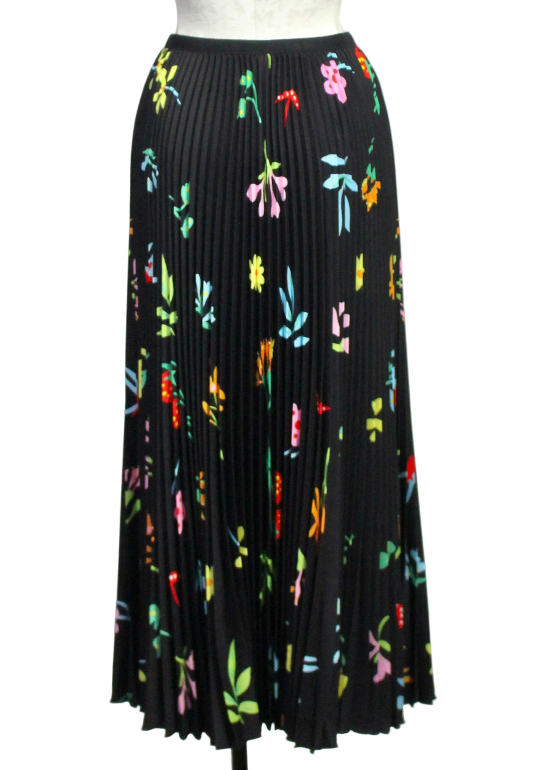 The Daisy Pleated Skirt Black Mix by Wild Cosmos