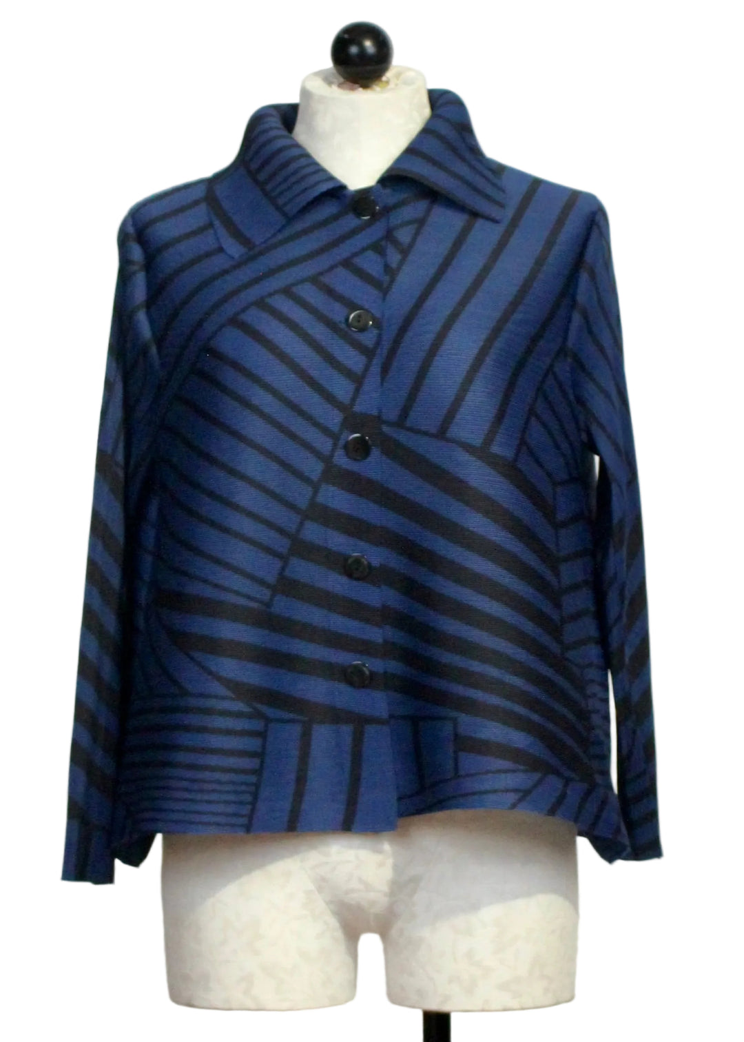Elodie Stripe Box Button Down Shirt by Wild Cosmos 