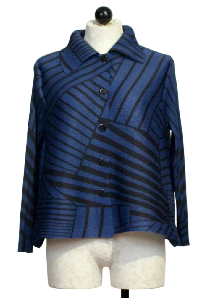 Elodie Stripe Box Button Down Shirt by Wild Cosmos 