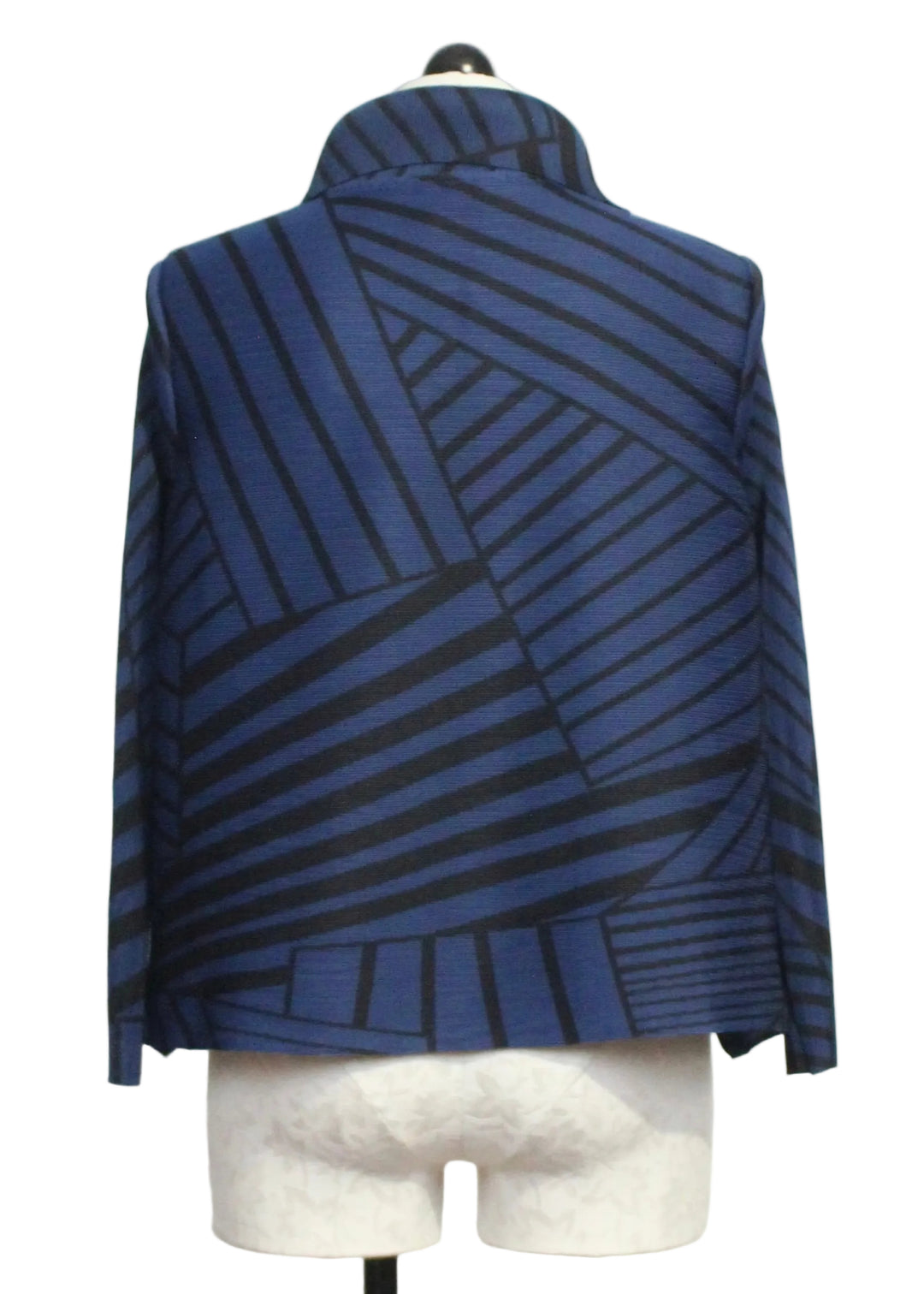 Back view of the Elodie Stripe Box Button Down Shirt by Wild Cosmos 