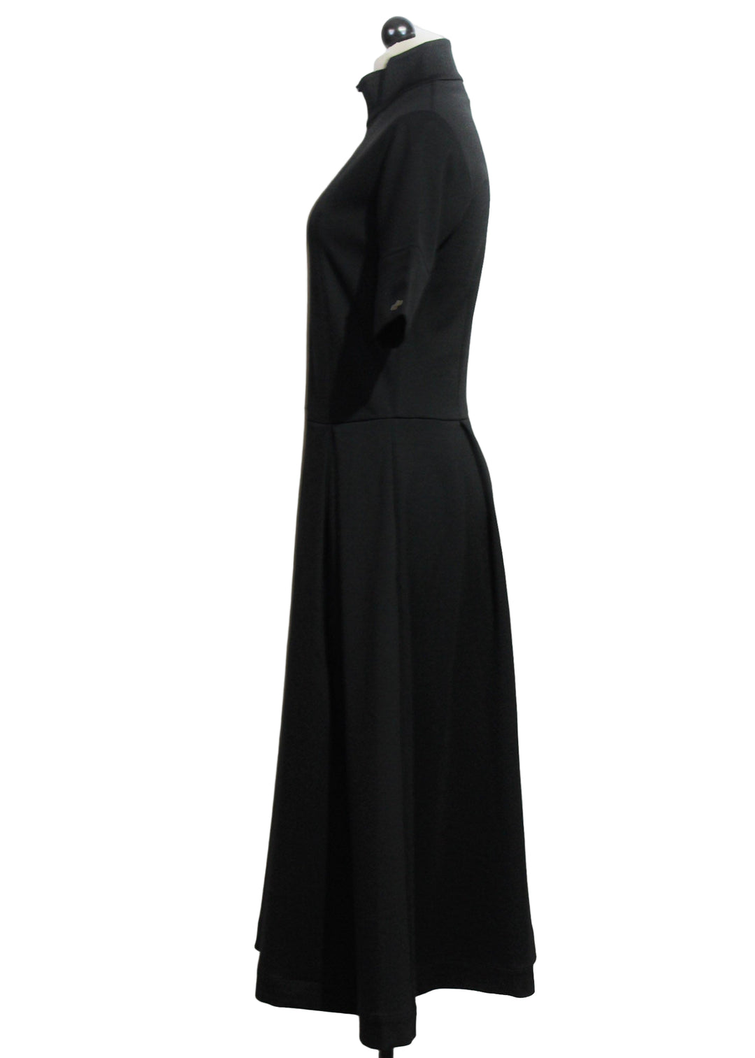 side view of black Alaitza Dress by SKFK