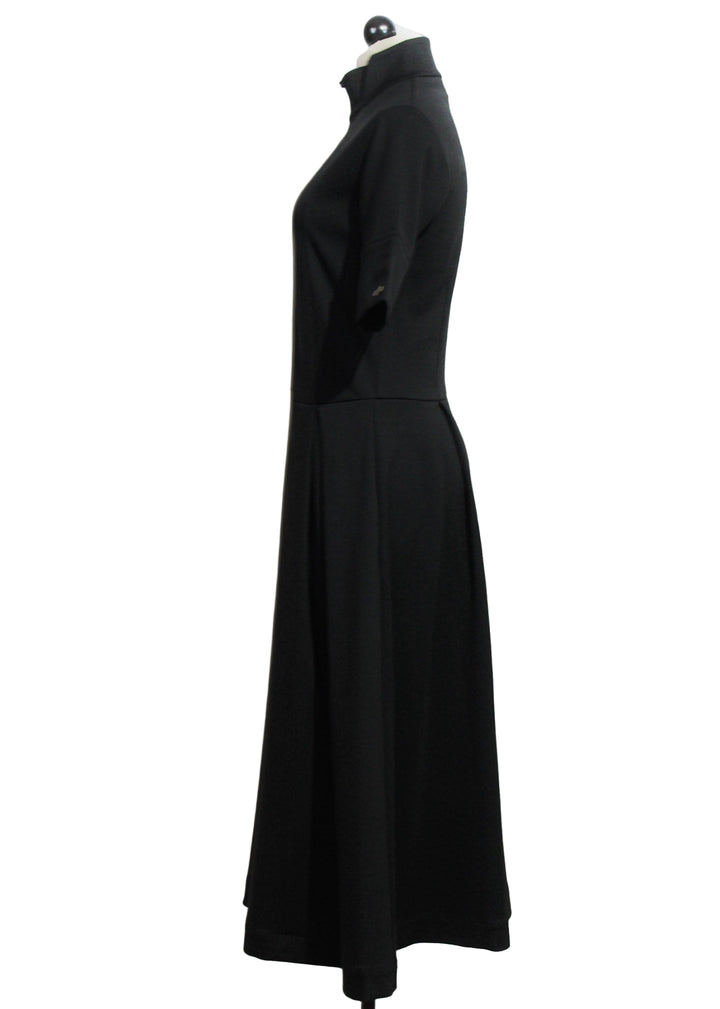 side view of black Alaitza Dress by SKFK