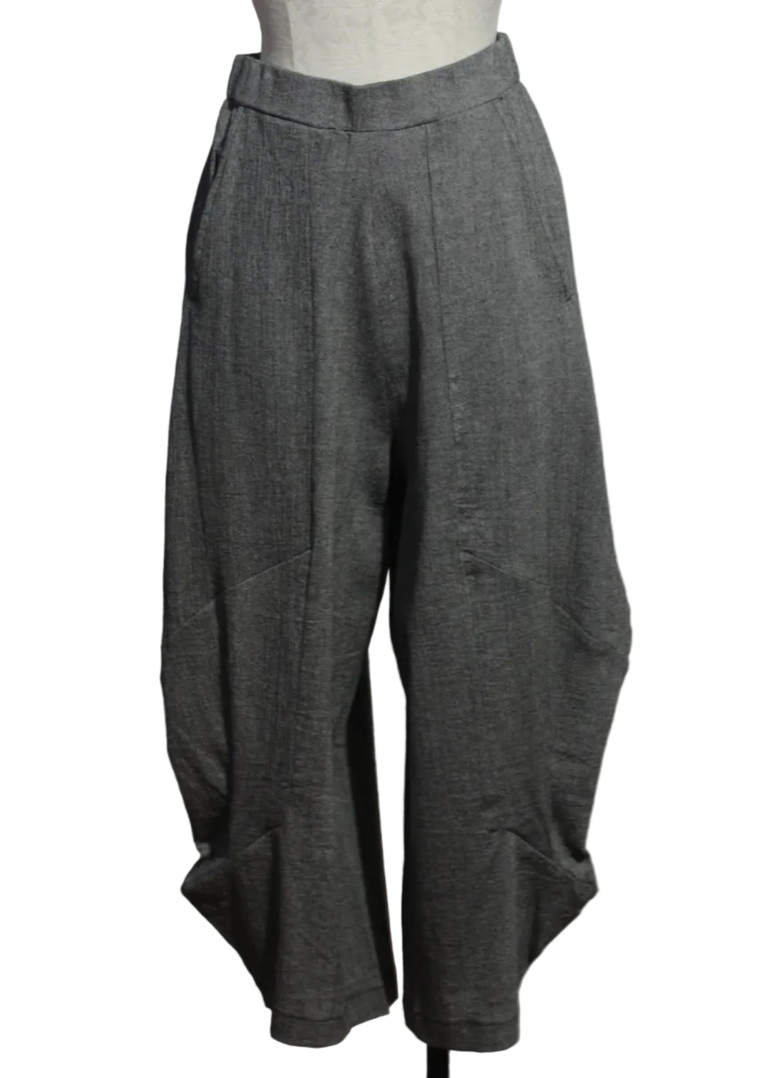 Island Colored Pull-on Cotton Twill Wide Leg with a Tapered Bottom Adira Pant by Kozan