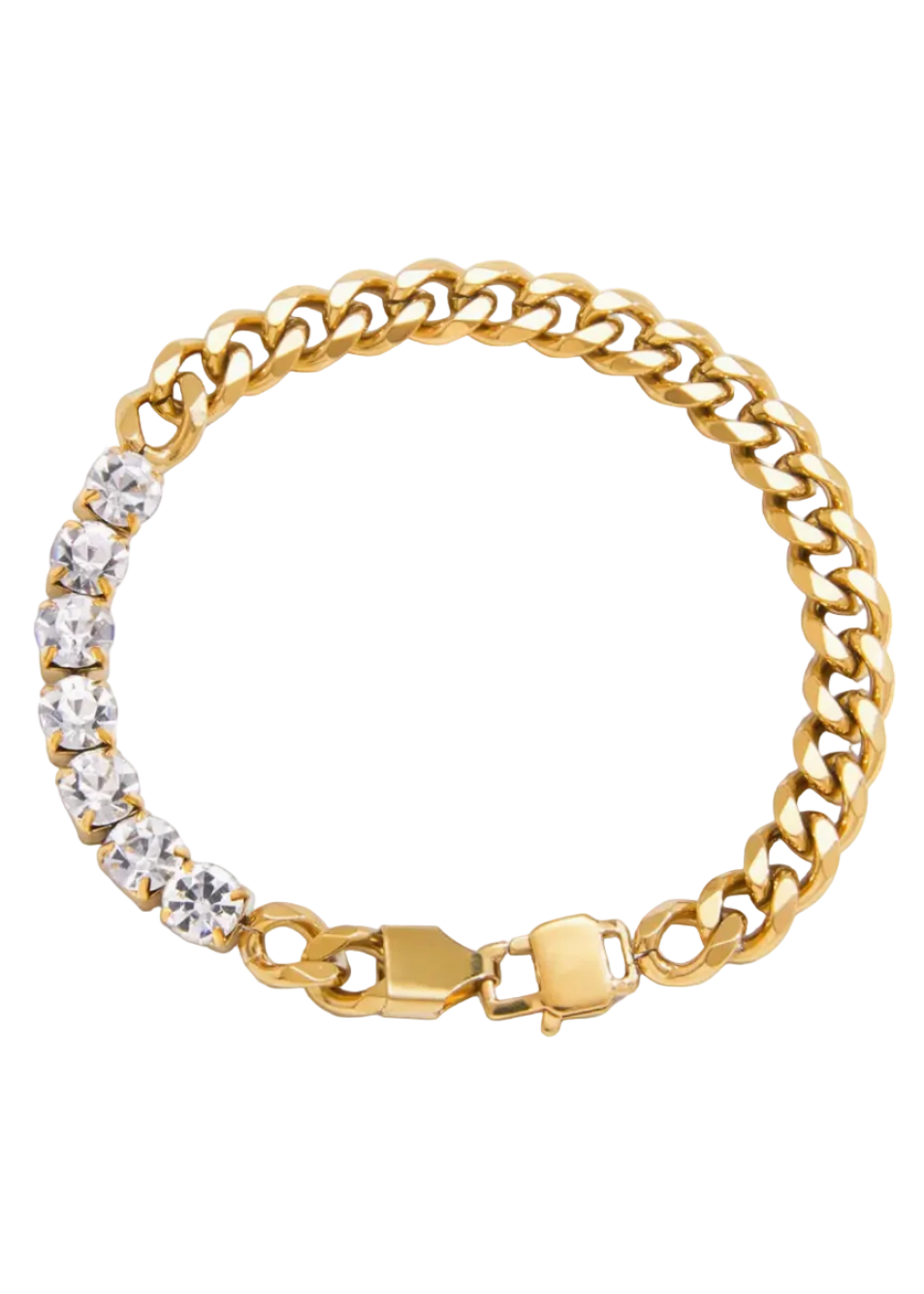The Signature Curb Bracelet Water Resistant by Savy Bling 