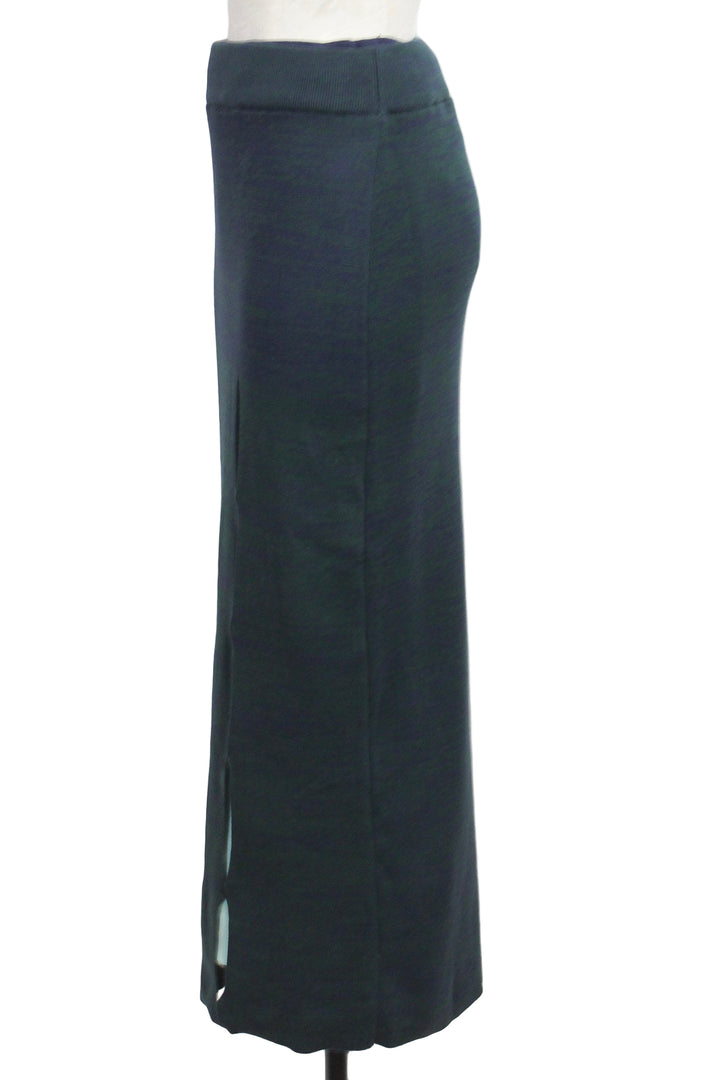 side view of Navy Ibana GOTS Skirt by SKFK 