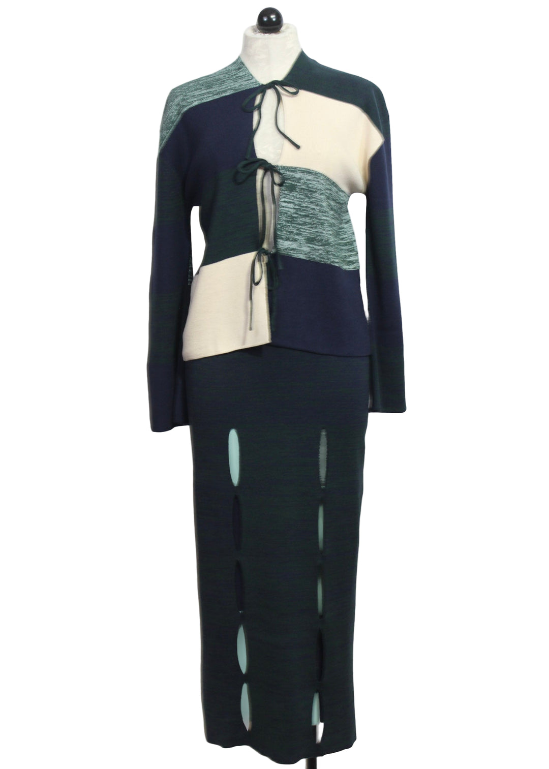  Berenize GOTS Sweater by SKFK paired with the matching Ibana GOTS Skirt by SKFK