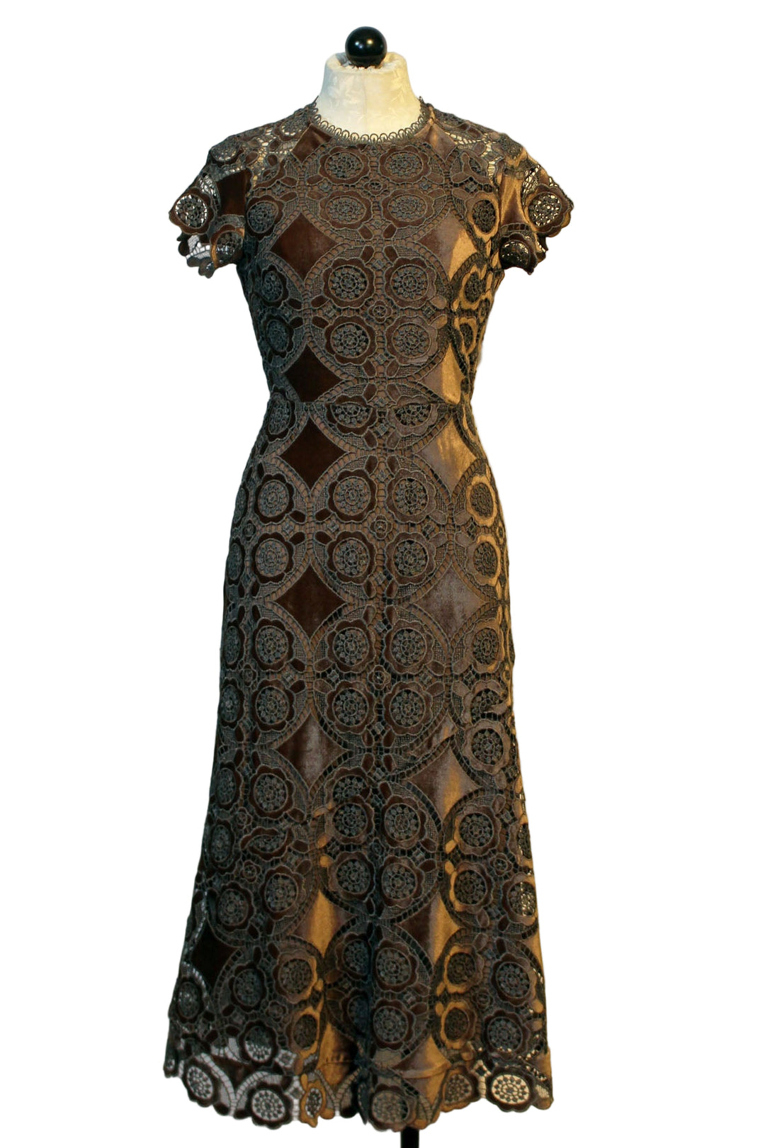 The Waverly Midi Dress by Cartolina in Mocha