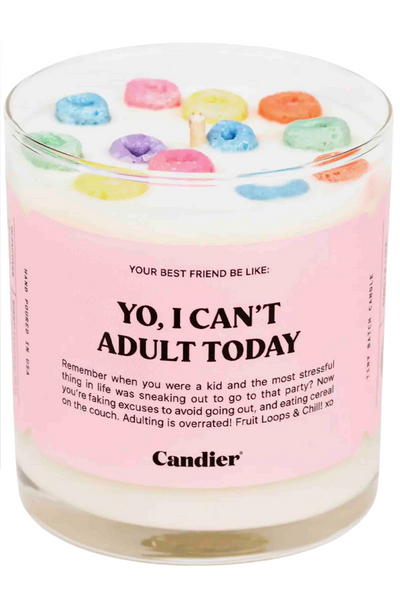 Yo, I Can't Adult Today Candle by Ryan Porter/Candier