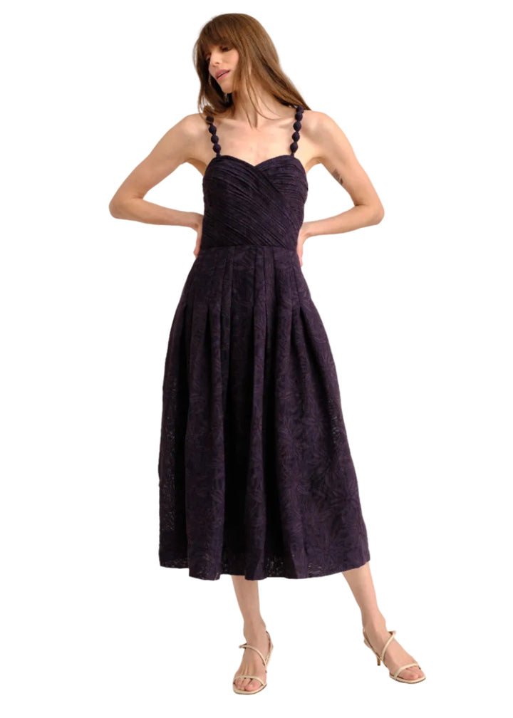 PF26 Marabel Midi Dress-Midnight Blue