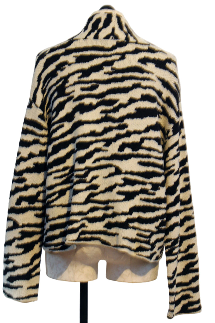 back view of Jungle Blizzard Xavier Cropped Cardigan by John and Jenn