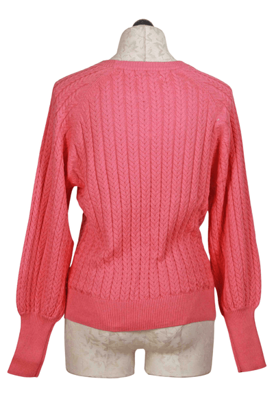 back view of Flamingo Plume Thilda Pullover Sweater by Part Two