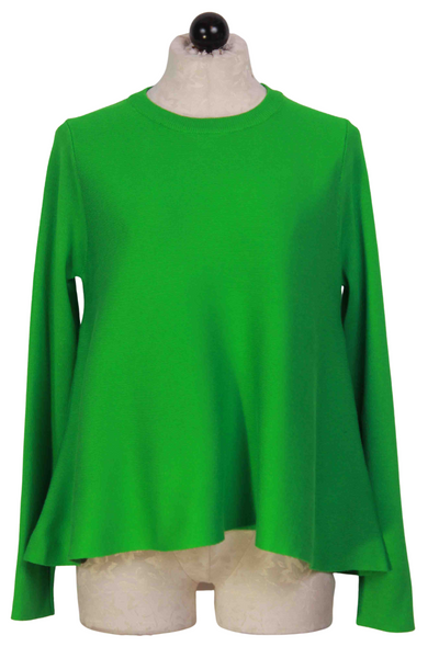 Green Cropped Flared Sweater by Compania Fantastica