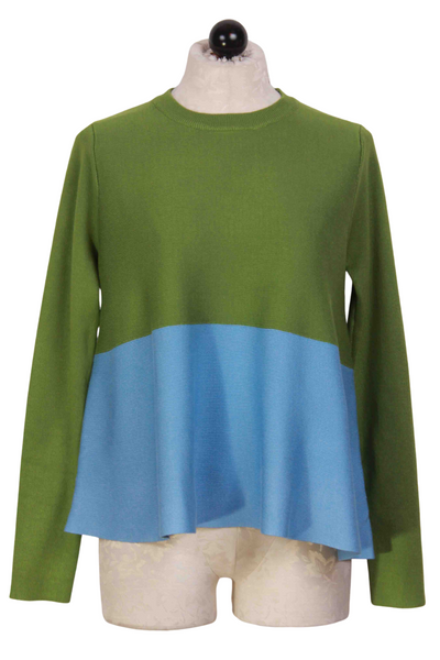 Blue Green Flared Sweater by Compania Fantastica
