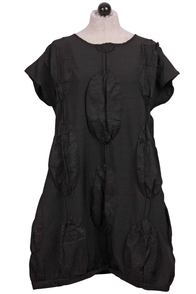black Simona Puffy Disc Dress by Kozan