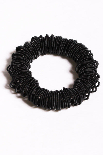 Small Spring Ring Bracelet in Black