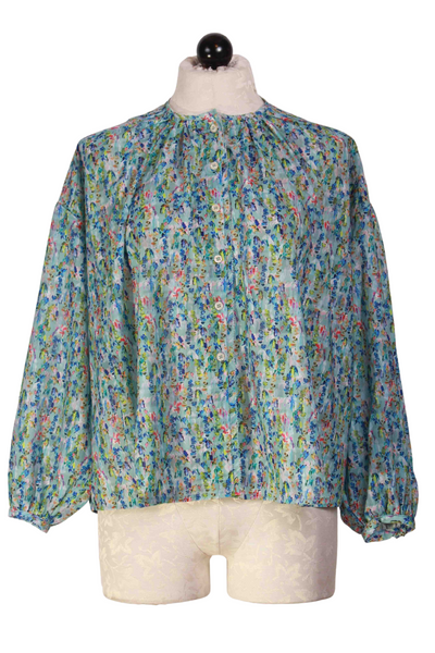 Button Down Mini Floral Blouse by The Korner