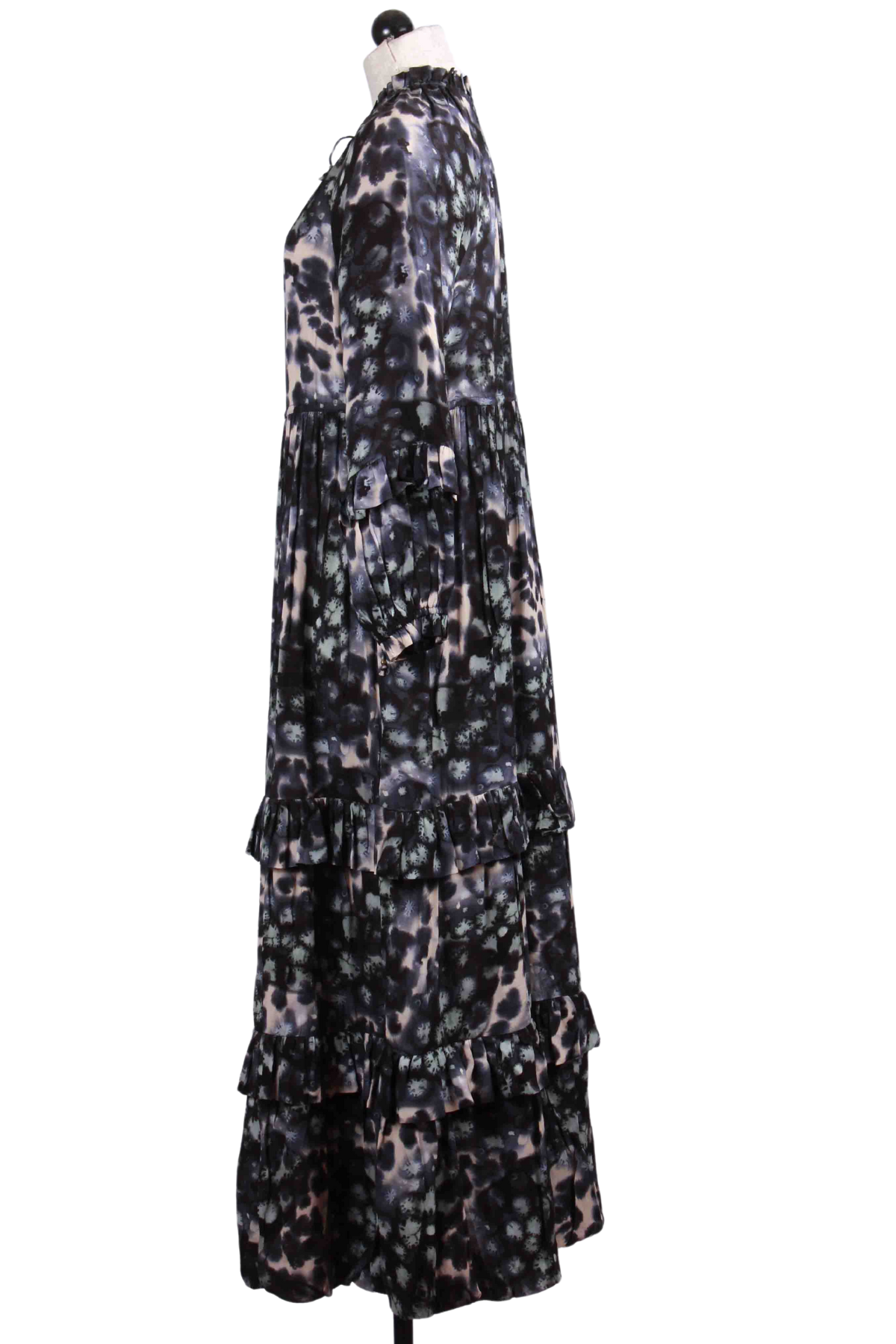 side view of Speckle Printed Cove Dress by Marie Oliver