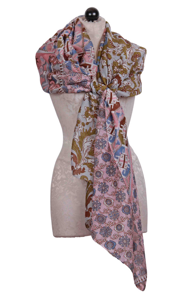Patchwork Pastel Scarf by Two's Company