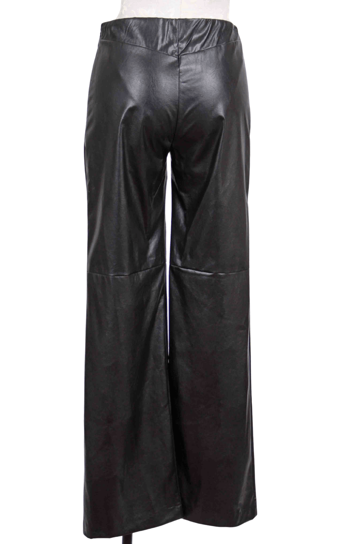 back view of Faux Leather Pants with Front Pockets by Fifteen Twenty