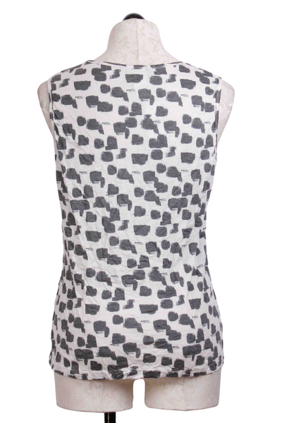 back view of Square Dot Crinkle Tank by Reina Lee