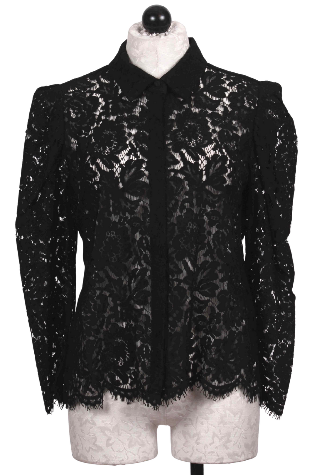 Black Valencia Lace Blouse-Generation Love