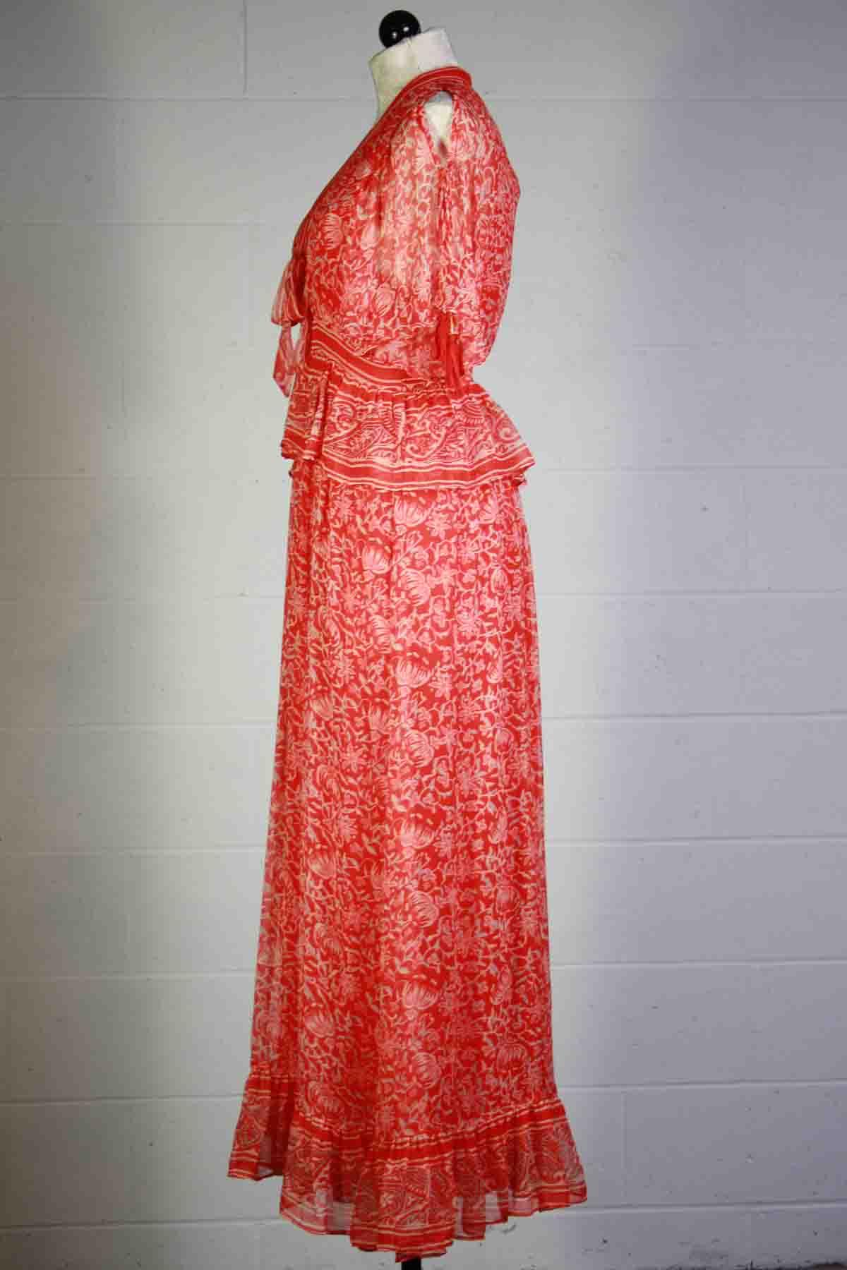 side view of Laurel Ankle Dress by Cleobella