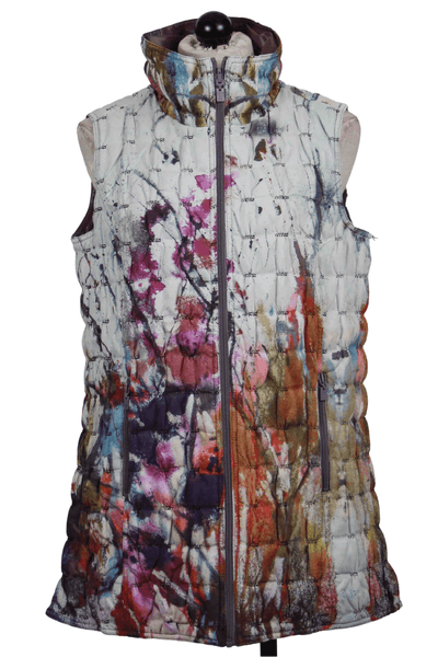 Reversible Zip Front Artist Print Vest by UBU