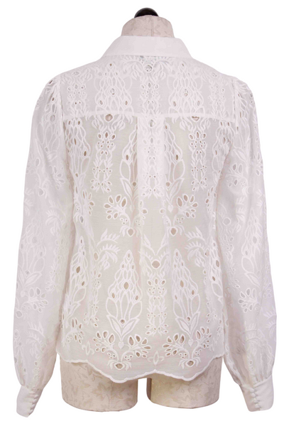 back view of White Eyelet Lyla Blouse by Generation Love