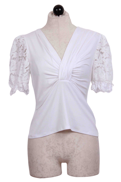 White Bree Lace Combo Top by Generation Love