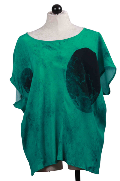Aquatic Big Dot Top by Ozai N Ku