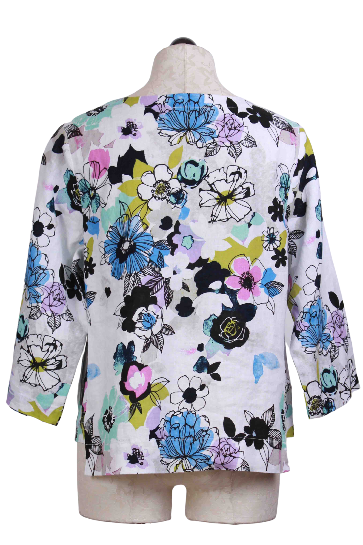 back view of French Floral Side Step Top by Liv by Habitat
